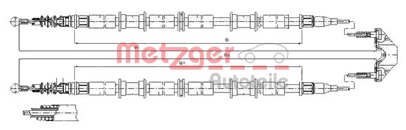 Handremkabel Metzger 11.5865