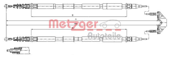 Handremkabel Metzger 11.5867