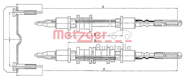 Handremkabel Metzger 11.5971