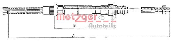 Handremkabel Metzger 11.606