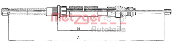 Handremkabel Metzger 11.607