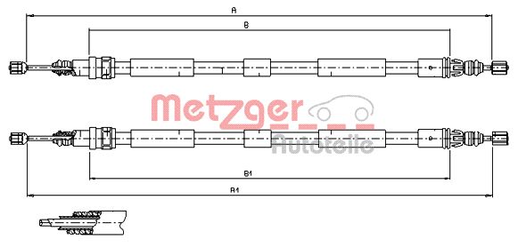 Handremkabel Metzger 11.6797
