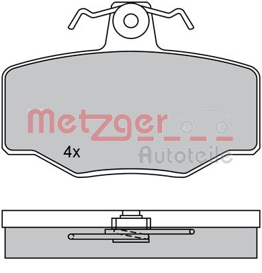 Remblokset Metzger 1170076