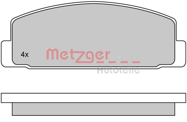 Remblokset Metzger 1170088