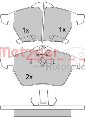 Remblokset Metzger 1170098