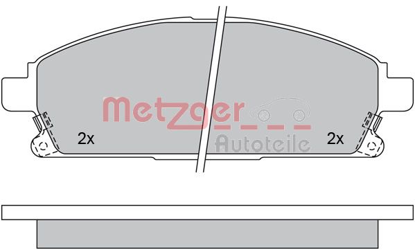 Remblokset Metzger 1170159