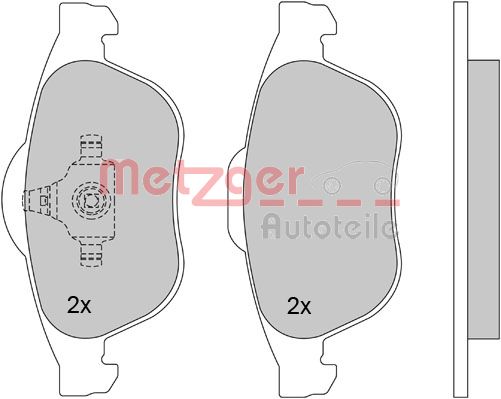 Remblokset Metzger 1170161