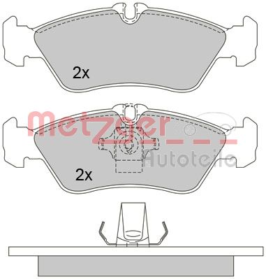 Remblokset Metzger 1170179