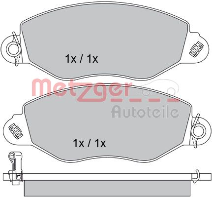 Remblokset Metzger 1170210