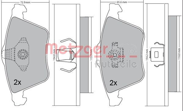 Remblokset Metzger 1170233