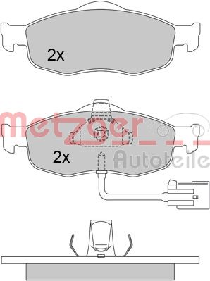 Remblokset Metzger 1170267