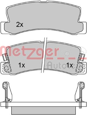 Remblokset Metzger 1170277