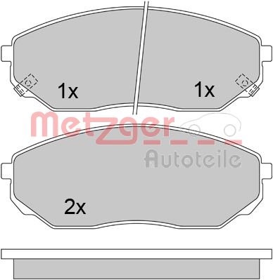 Remblokset Metzger 1170297