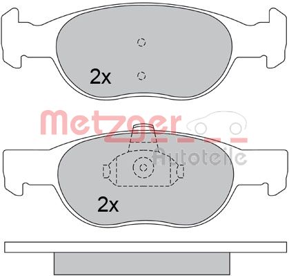 Remblokset Metzger 1170390