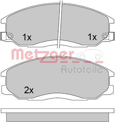 Remblokset Metzger 1170402