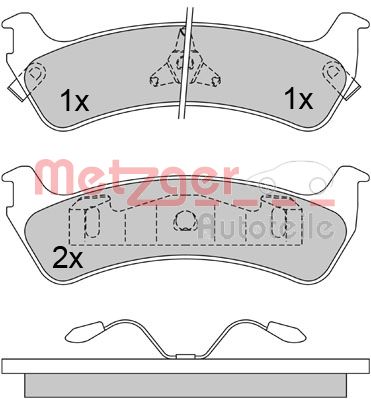 Remblokset Metzger 1170434