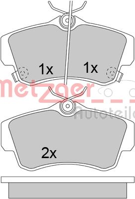 Remblokset Metzger 1170459