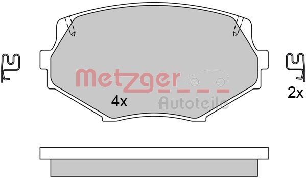 Remblokset Metzger 1170515