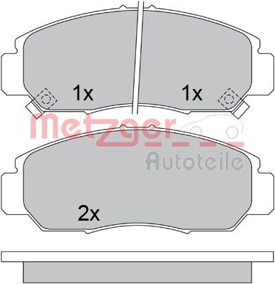 Remblokset Metzger 1170536