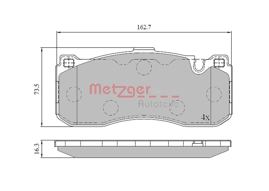 Remblokset Metzger 1170830