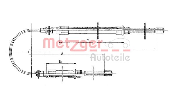 Handremkabel Metzger 1171.1