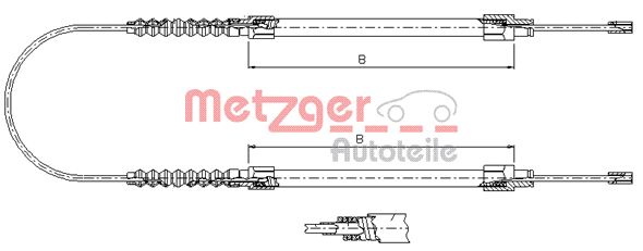 Handremkabel Metzger 1171.8