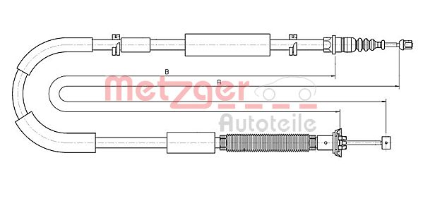 Handremkabel Metzger 12.0722