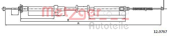 Handremkabel Metzger 12.0767