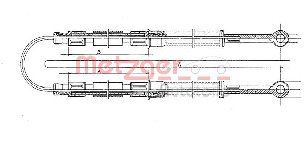 Handremkabel Metzger 12.102E