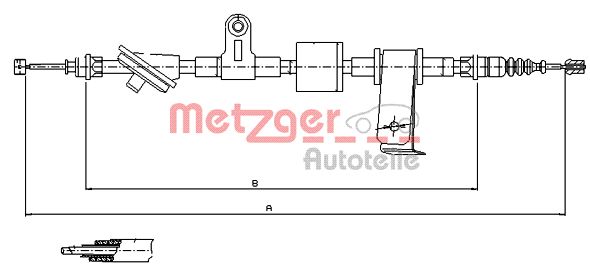 Handremkabel Metzger 12.0101