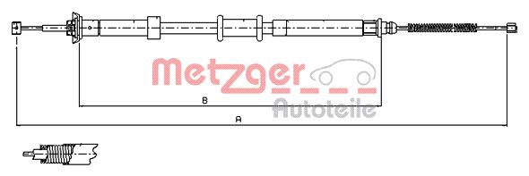 Handremkabel Metzger 12.0701