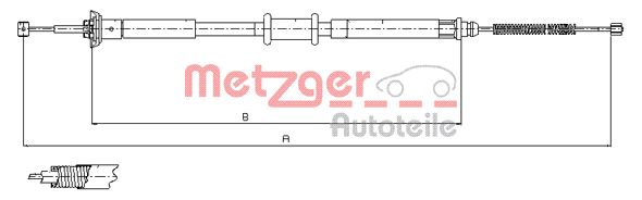 Handremkabel Metzger 12.0715