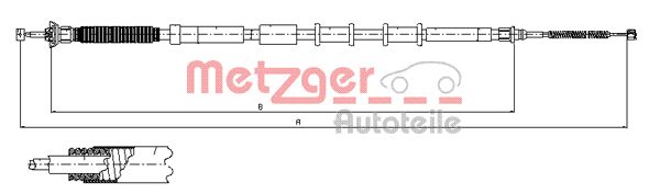 Handremkabel Metzger 12.0717