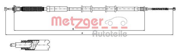 Handremkabel Metzger 12.0718