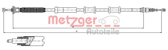 Handremkabel Metzger 12.0720