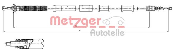 Handremkabel Metzger 12.0721