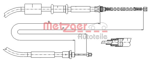 Handremkabel Metzger 1281P1