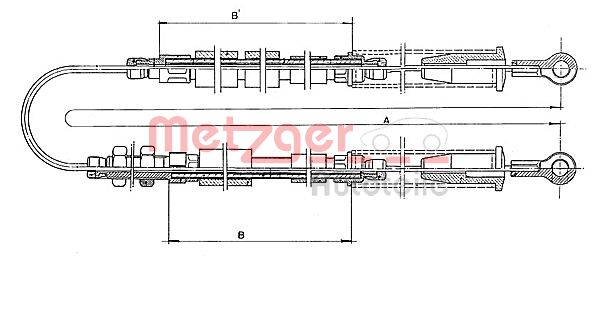 Handremkabel Metzger 1401.3