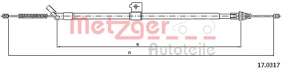Handremkabel Metzger 17.0317