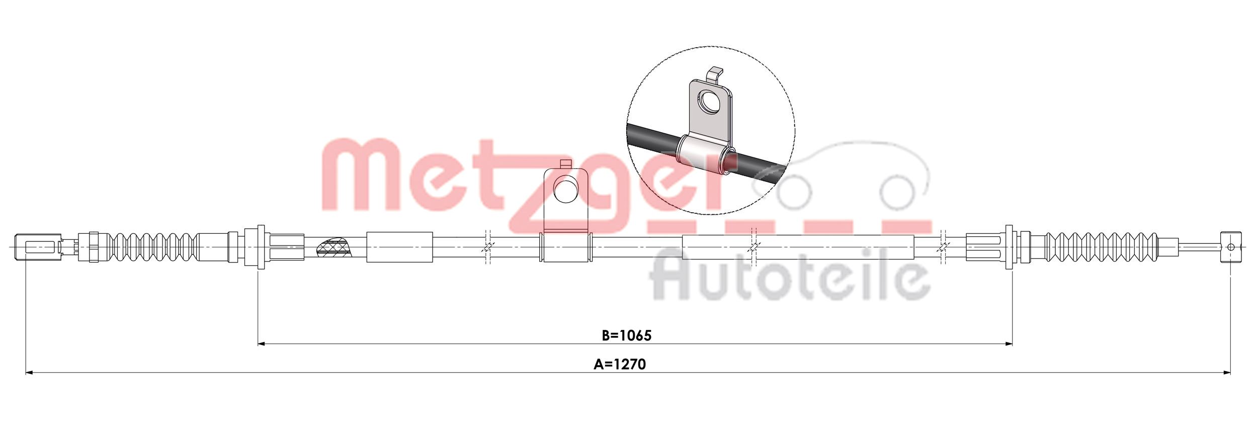 Handremkabel Metzger 17.0606