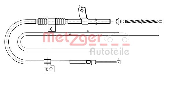 Handremkabel Metzger 17.2291