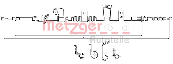 Handremkabel Metzger 17.2301