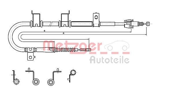 Handremkabel Metzger 17.2576