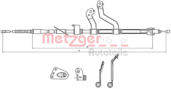 Handremkabel Metzger 17.2580