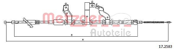 Handremkabel Metzger 17.2583