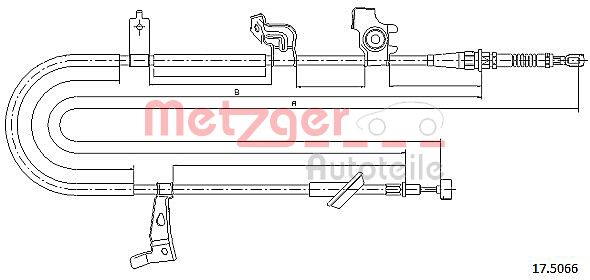 Handremkabel Metzger 17.5066