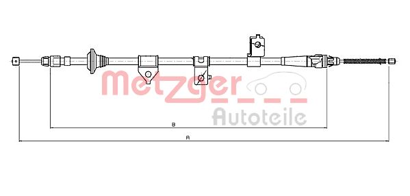 Handremkabel Metzger 17.6026