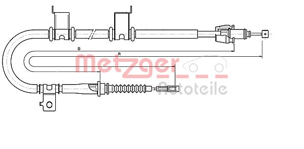 Handremkabel Metzger 17.6052