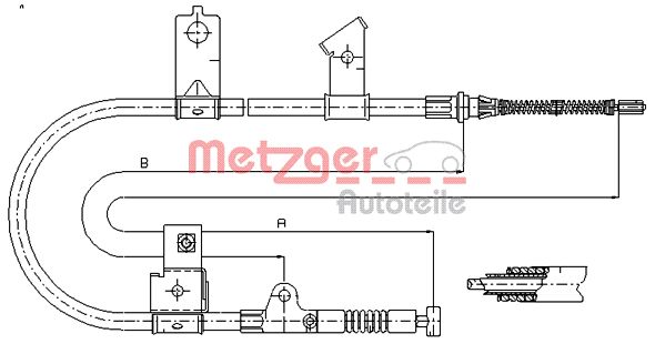 Handremkabel Metzger 17.0001