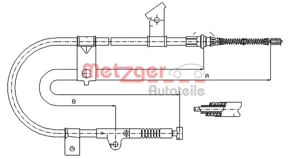 Handremkabel Metzger 17.0002